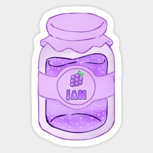 Kawaii Grape Jam Sticker